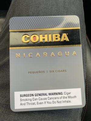 Musty and stale cigars, but with caution