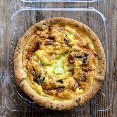 Petite 5" Mushroom Leek and Goat Cheese Quiche