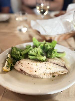 Market fish of the day - Tilapia with broccoli