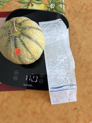 Fake weight and fake total price!