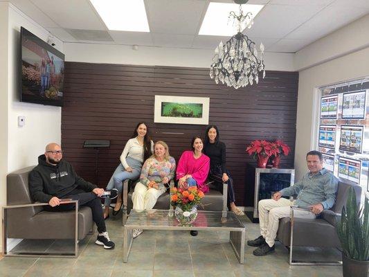 Agents at NextHome Grandview. Left to right: Edwin, Rosa, Elena, Arena, Joselyne and Michael.