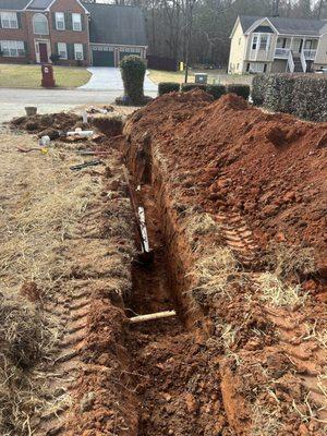 Sewer line replacement