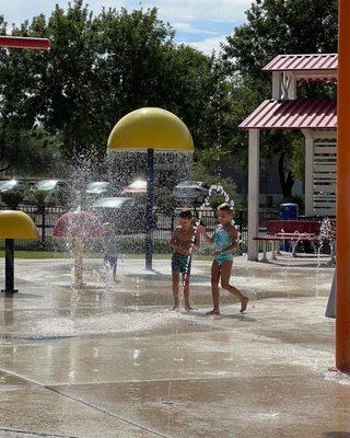 Splash pad fun