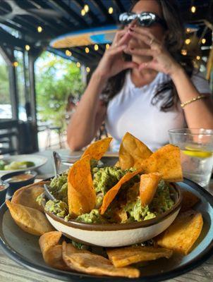 TLC guac on the patio