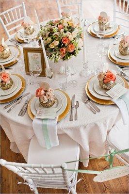 Georgia Peach Wedding Reception