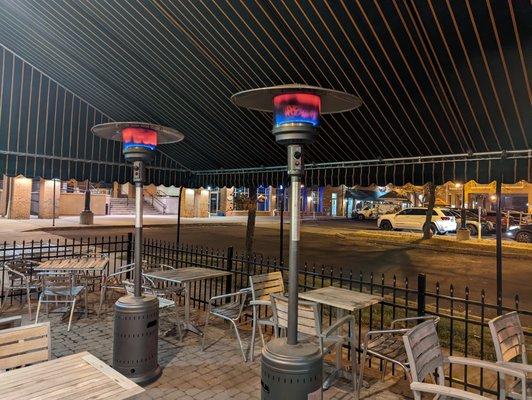 Who doesn't love the outside patio at night ?