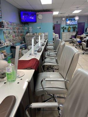 All new manicure chairs.