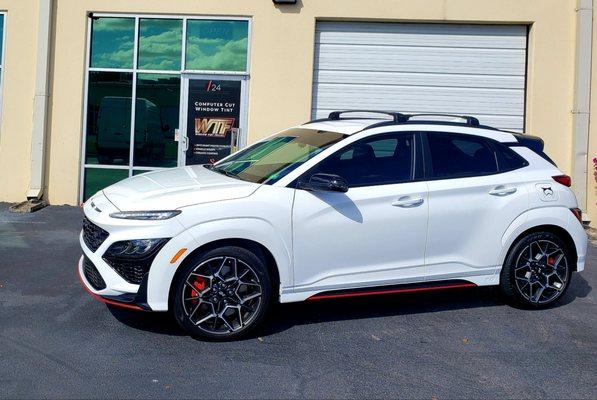 2022 KONA N with full front end PPF WRAP