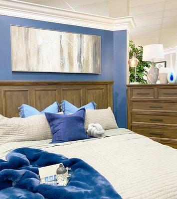 Don't you just want to cuddle up on this bed and take a nap? Shop this bedroom set online or in store!