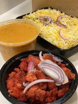 Chicken 65, Chicken Tikka Masala, chicken biriyani