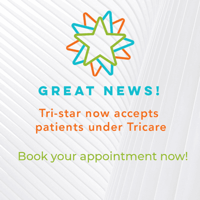 We now accept Tricare! Call us to schedule your appointment.