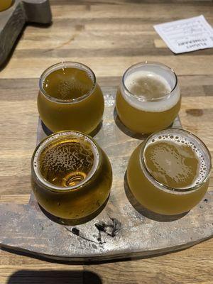 Flight of IPAs.