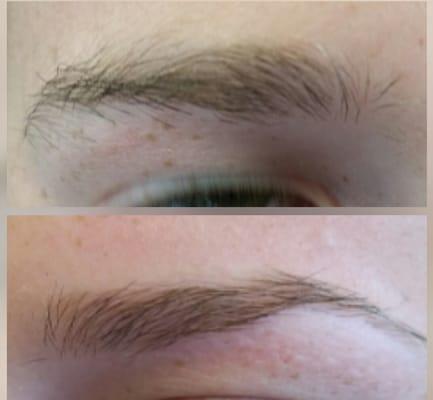 I do amazing Brow shaping, lip, nose, and ear waxing as well.