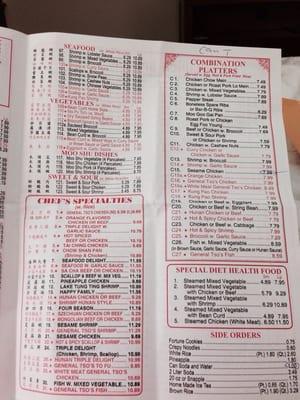 Pg. 2 of Menu