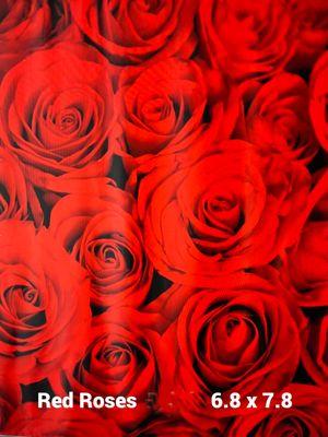 OCgazebos Fabric Backdrop Red Rose Wall