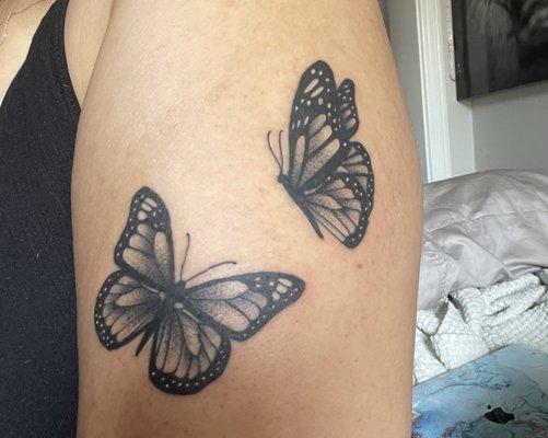 Butterfly tattoo by Danny @ Bridge City Tattoos