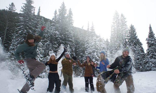 SNOWSHOEING @Donut Falls