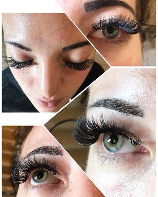 Volume lashes $120