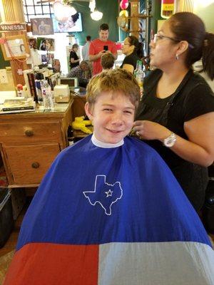 My son loves to come home with a great haircut.