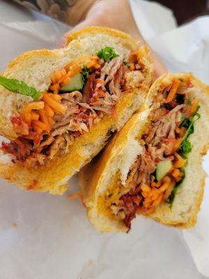 "regular banh mi" (roast pork & meatball)