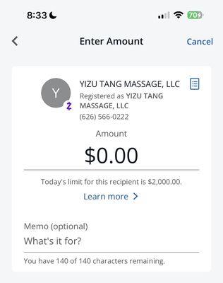 Number is associated to both a Venmo AND Zelle account