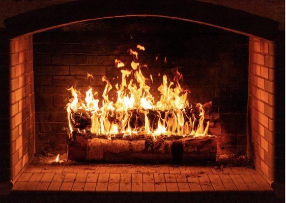 Ready your fireplace for the season, don't wait to schedule your annual chimney cleaning!