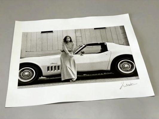 Platinum Paladium Print of the late Julian Wasser's famous Joan Didion Image.