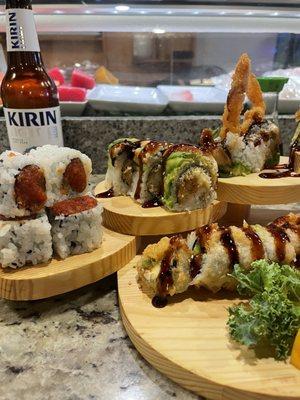 SR1. 007 Special Roll,  SR27. Tempura Kamikaze Roll R9. Spicy Tuna Roll