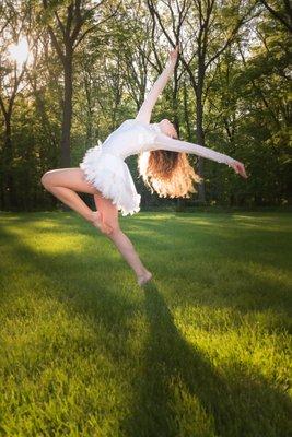 Dancer outdoors