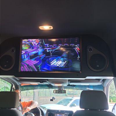 Custom TV mount for Mercedes Sprinter