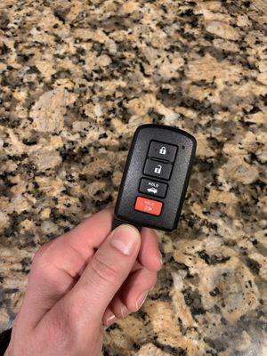 New Toyota key fob.