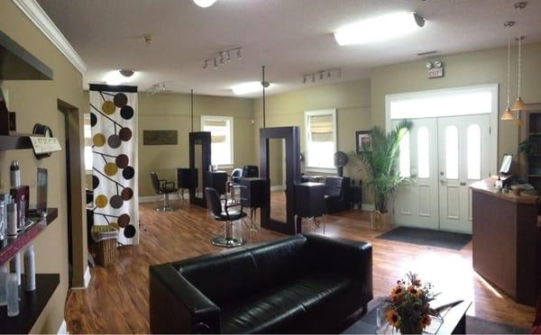 Inside West Street Hair Design where About Face is located. Amazing stylists