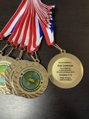 Our client loved these medals we made for her ministry event.