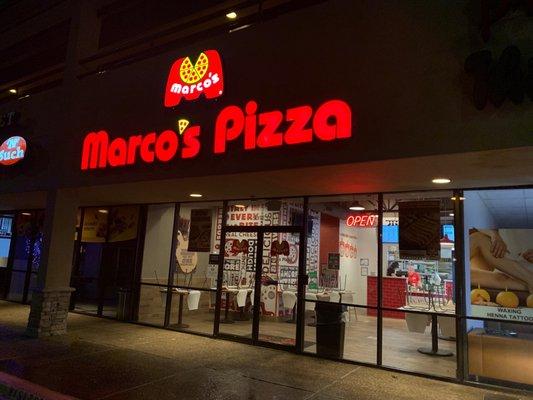 Front of Marco's Pizza