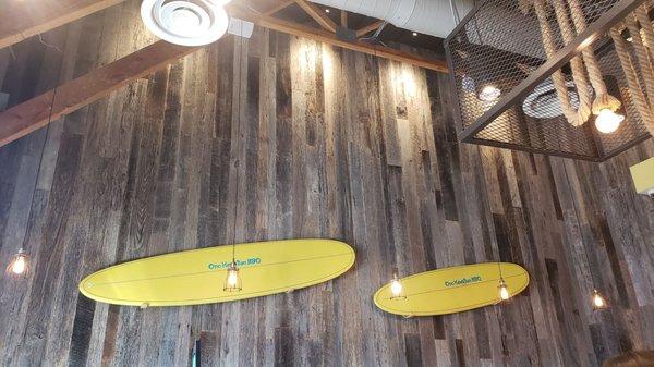 Surf boards on the wall