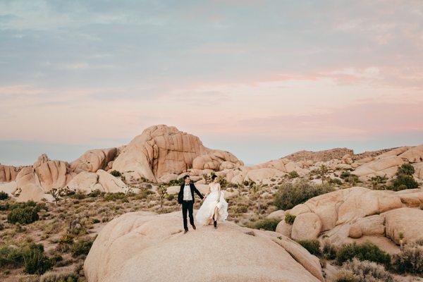 Pre-wedding photoshoot at Joshua Tree National Park