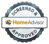 Home Advisor's Seal of Approval which confirms that we're licensed, insured, and background-checked to give homeowners peace of mind.