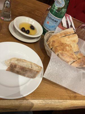 Bread and olive oil to start