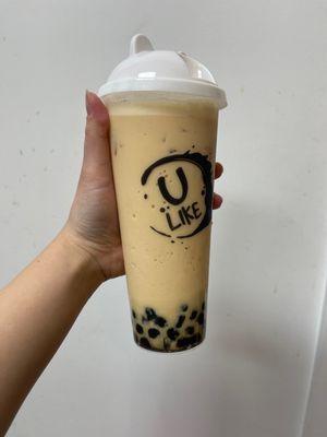 ulike milktea with black sugar boba