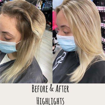 Looking for "a salon near me"? Rock your hair with us! Whether it's highlights, lowlights, balayage, platinum blonde, we got you covered!