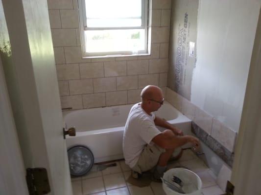 Bathroom reno at 7448 Humboldt Ave.