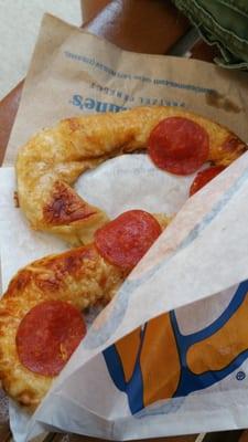 Pizza Pretzel.....greasy goodness