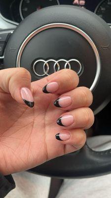 Black French Tip