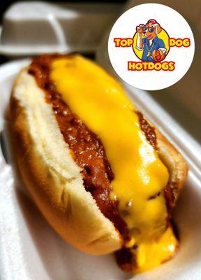 Chili cheese dog delicious