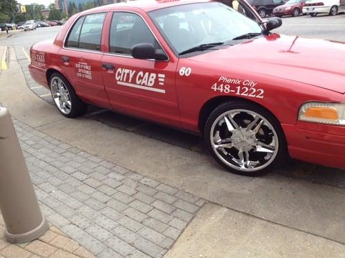 City cab car ...look at those rims