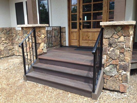 Exterior railing.