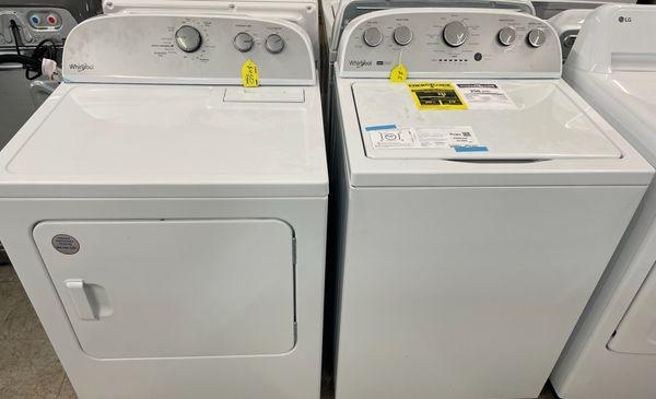 New whirlpool washer and dryer set with a warranty call 817-431-9274