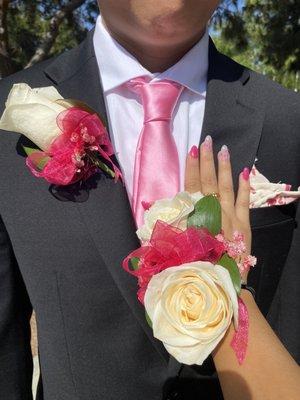 Corsage and Boutonnière