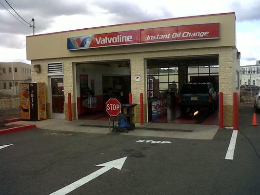 Valvoline store, hard at work