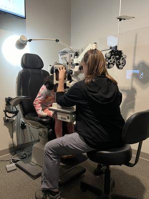 Eye exam room